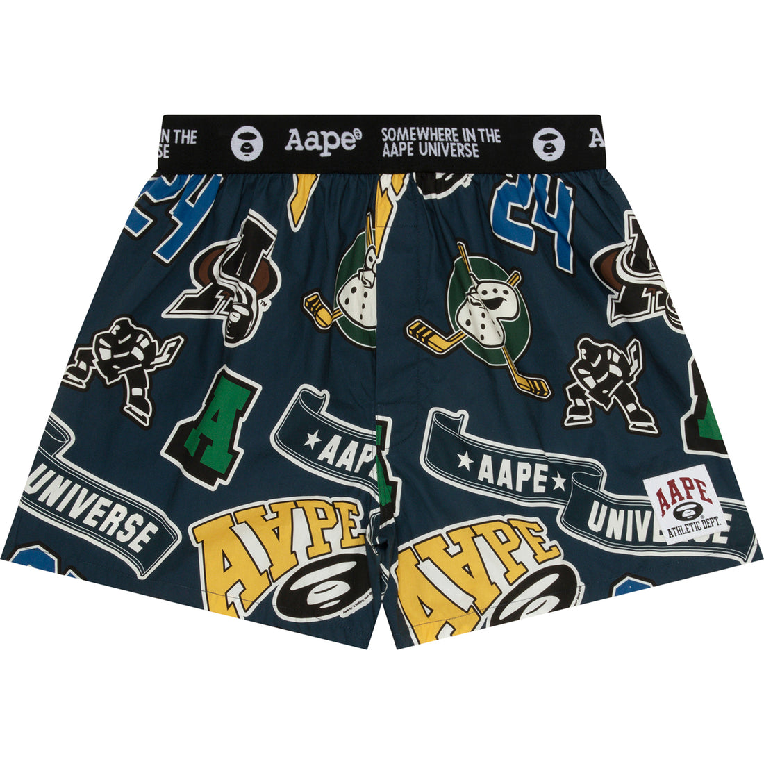 AAPE UNVS MOONFACE LOGO GRAPHIC-PRINT BOXERS