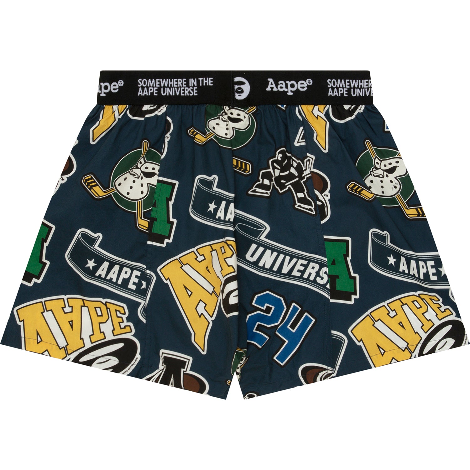 AAPE UNVS MOONFACE LOGO GRAPHIC-PRINT BOXERS