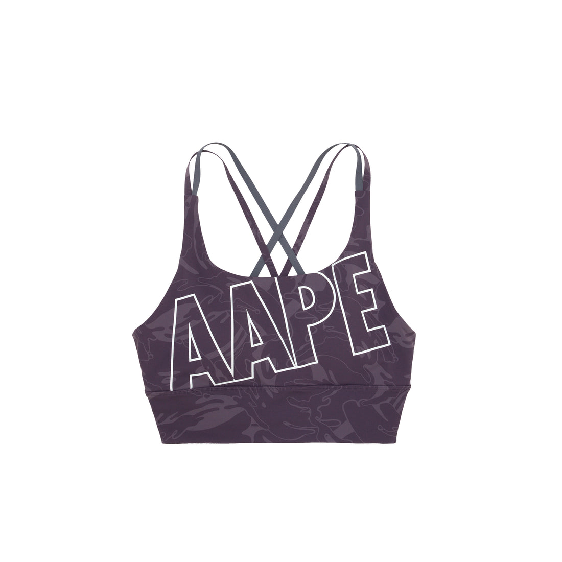 MOONFACE CAMO PRINTED SPORTS BRA