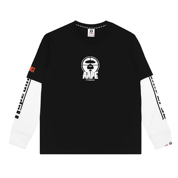 AAPE LOGO LAYERED SLEEVE TEE