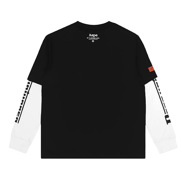 AAPE LOGO LAYERED SLEEVE TEE