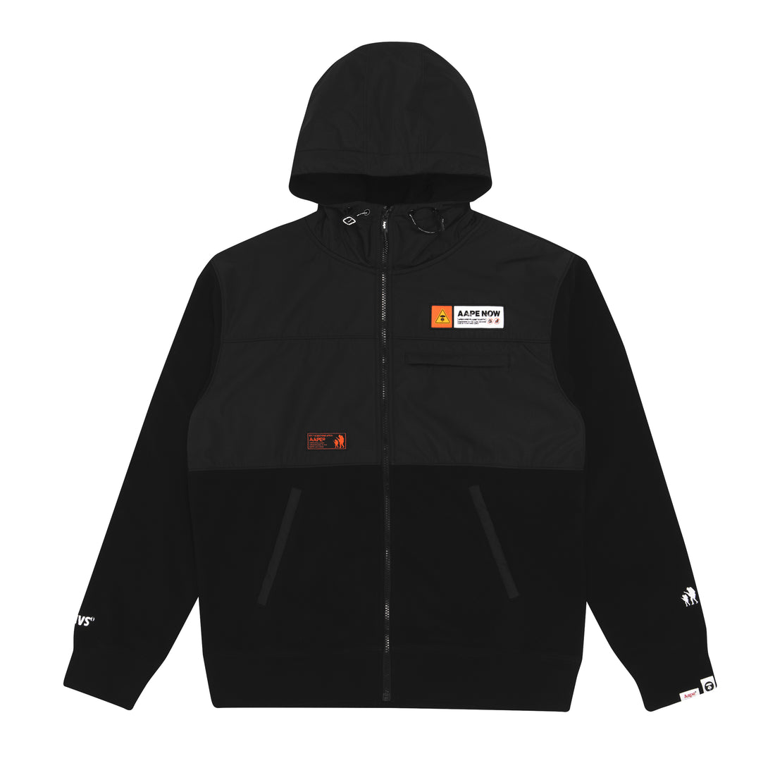 AAPE PANELLED ZIP HOODIE