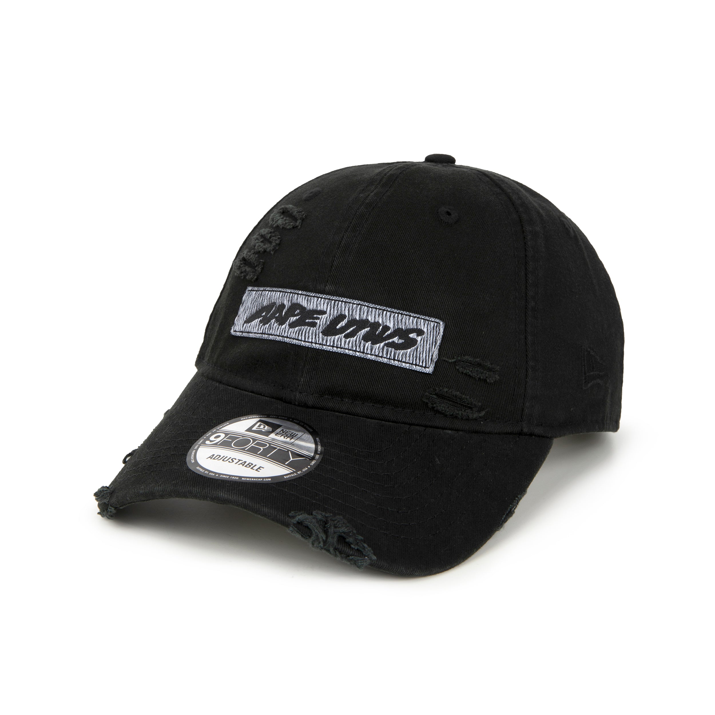 AAPE X NEW ERA DISTRESSED EMBROIDERED CAP