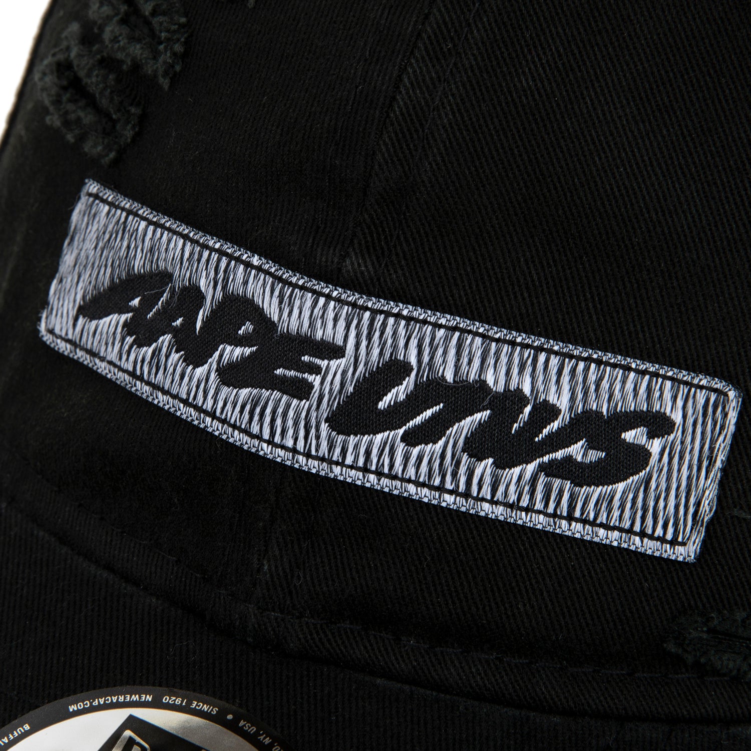 AAPE X NEW ERA DISTRESSED EMBROIDERED CAP