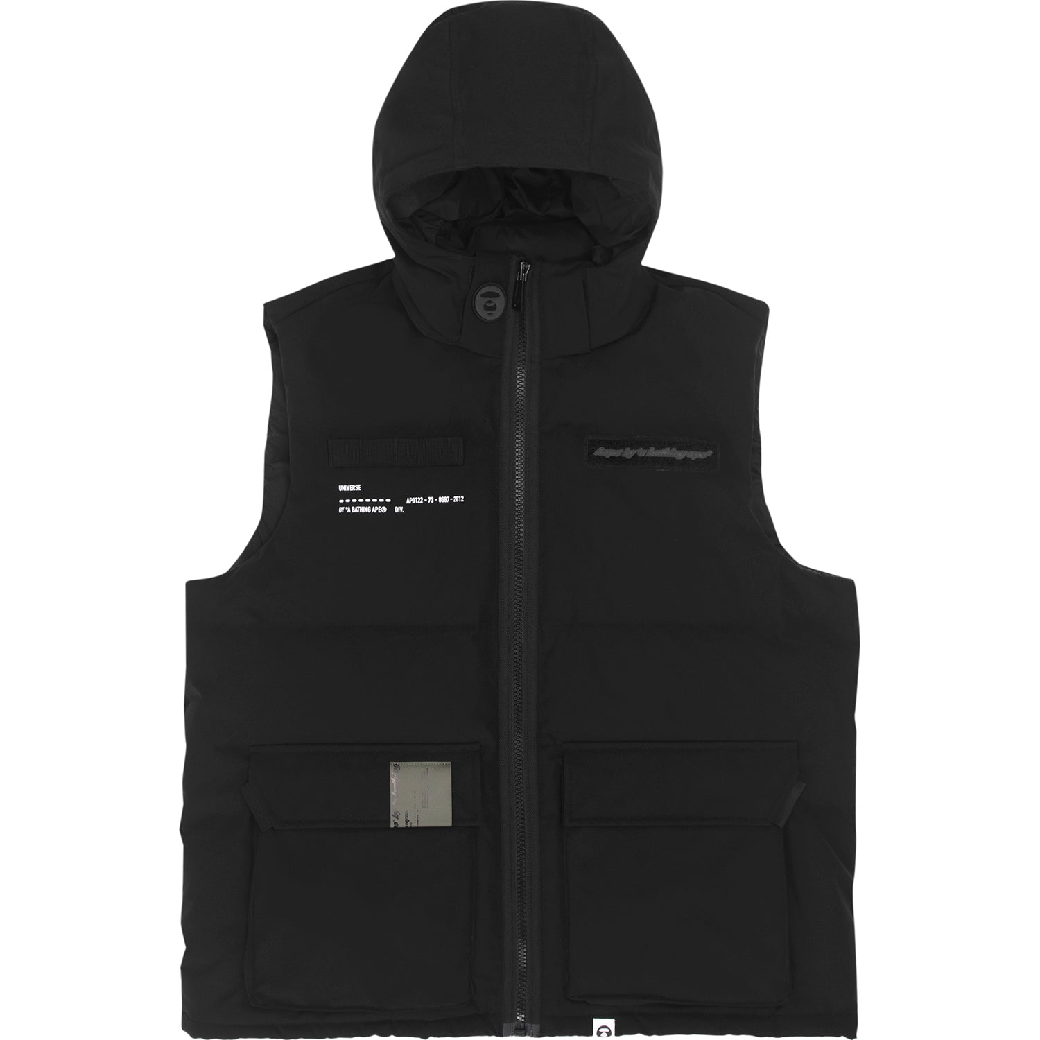 AAPE LOGO PRINT DOWN VEST