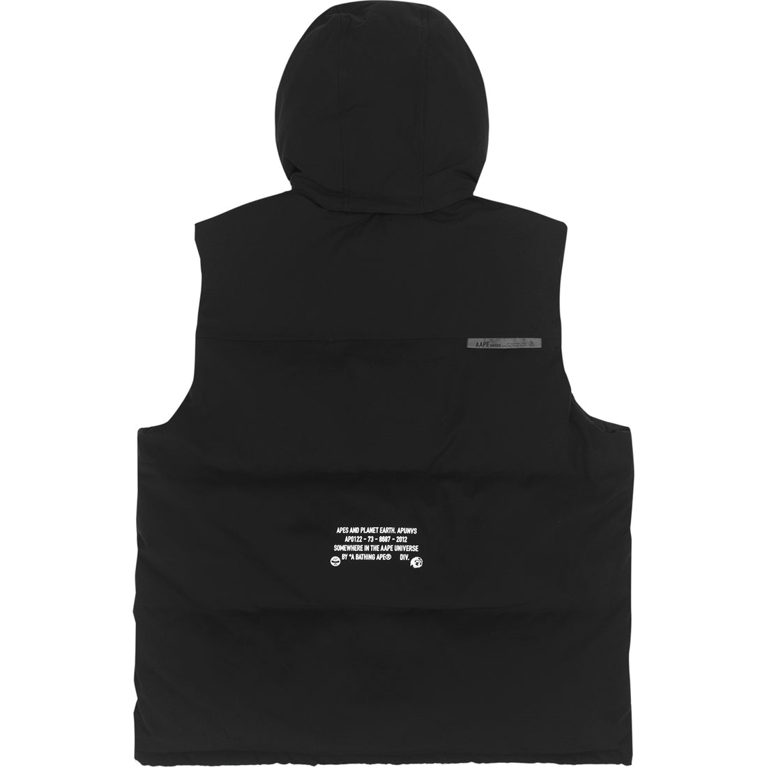 AAPE LOGO PRINT DOWN VEST