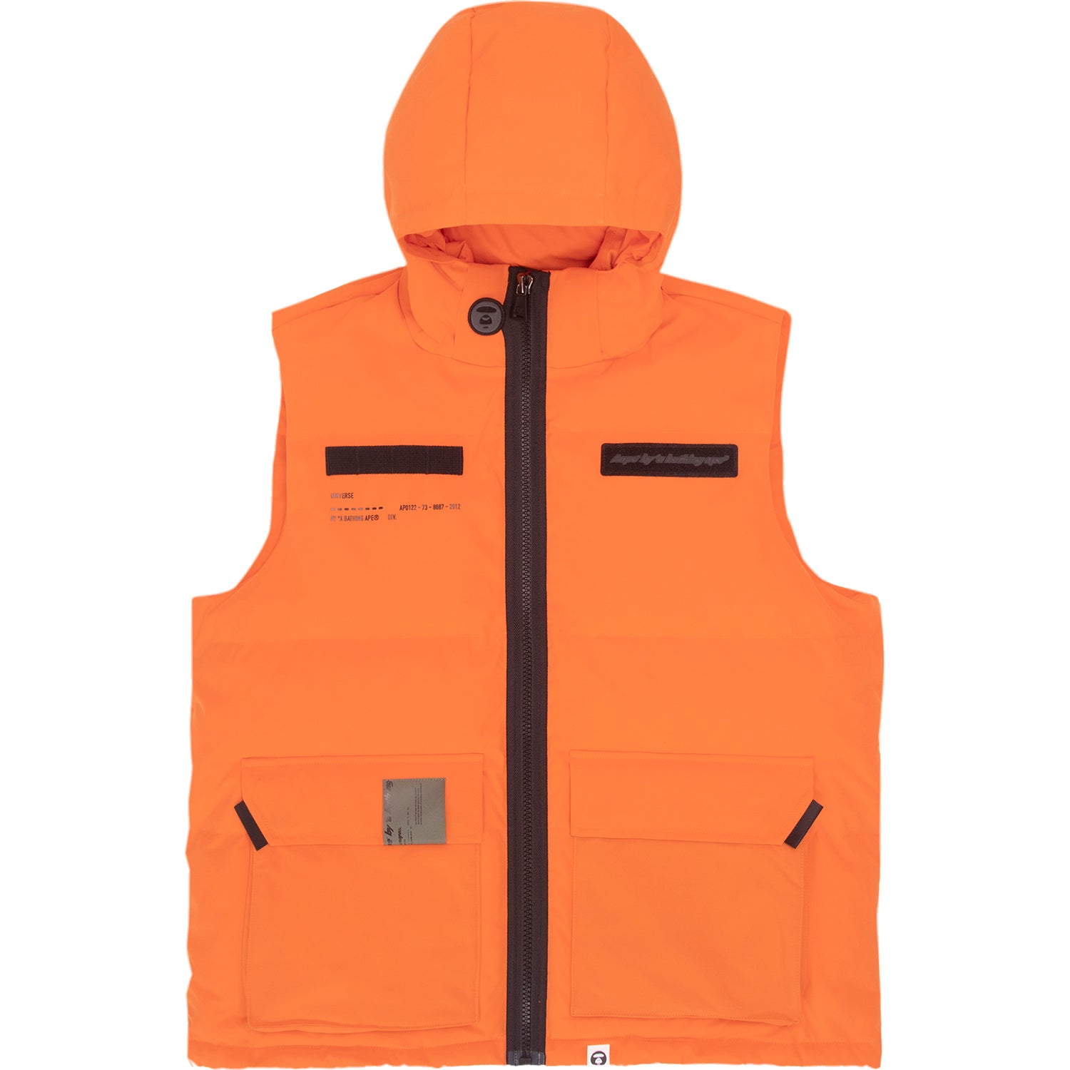 AAPE LOGO PRINT DOWN VEST