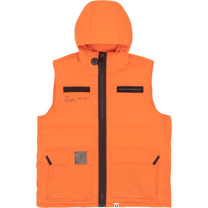 AAPE LOGO PRINT DOWN VEST