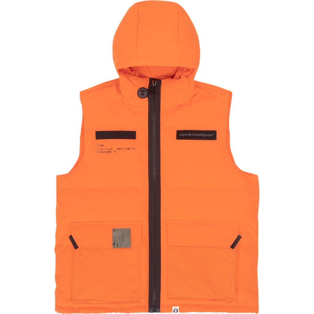 AAPE LOGO PRINT DOWN VEST | AAPE US