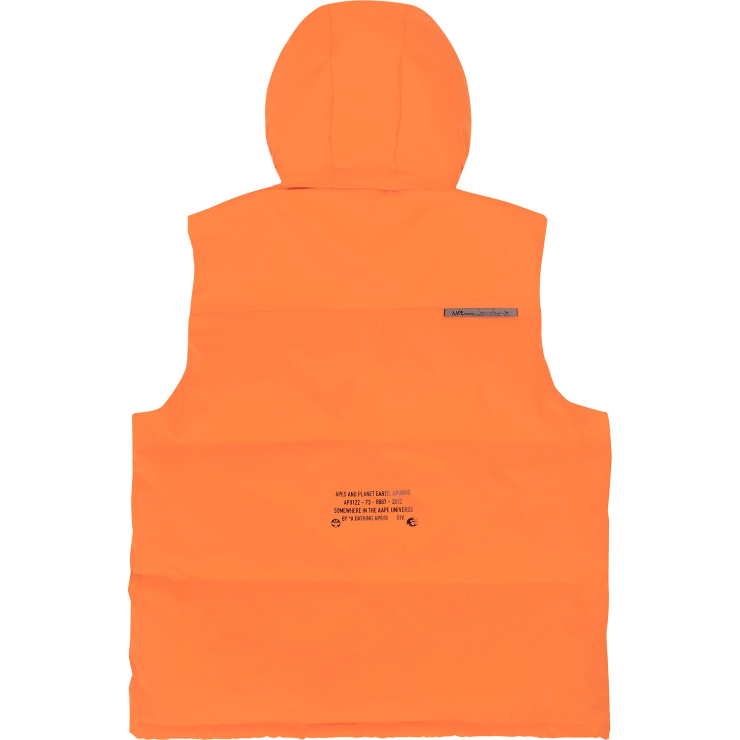 AAPE LOGO PRINT DOWN VEST