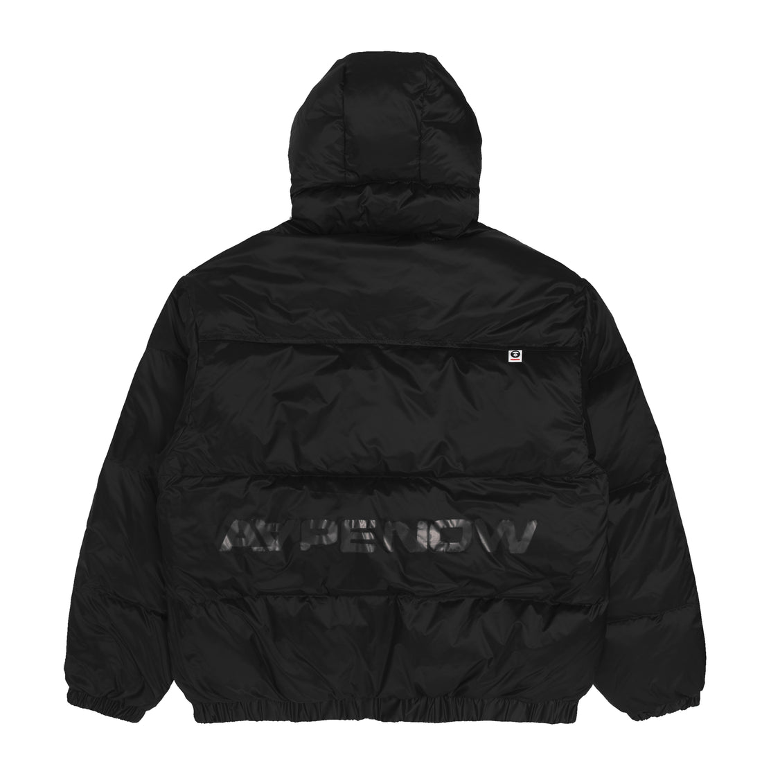 MOONFACE PATCH HOODED DOWN JACKET