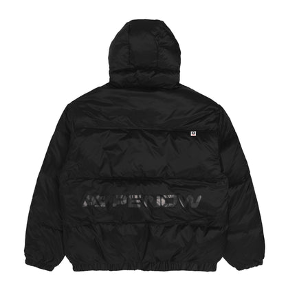 MOONFACE PATCH HOODED DOWN JACKET