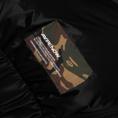 MOONFACE PATCH HOODED DOWN JACKET