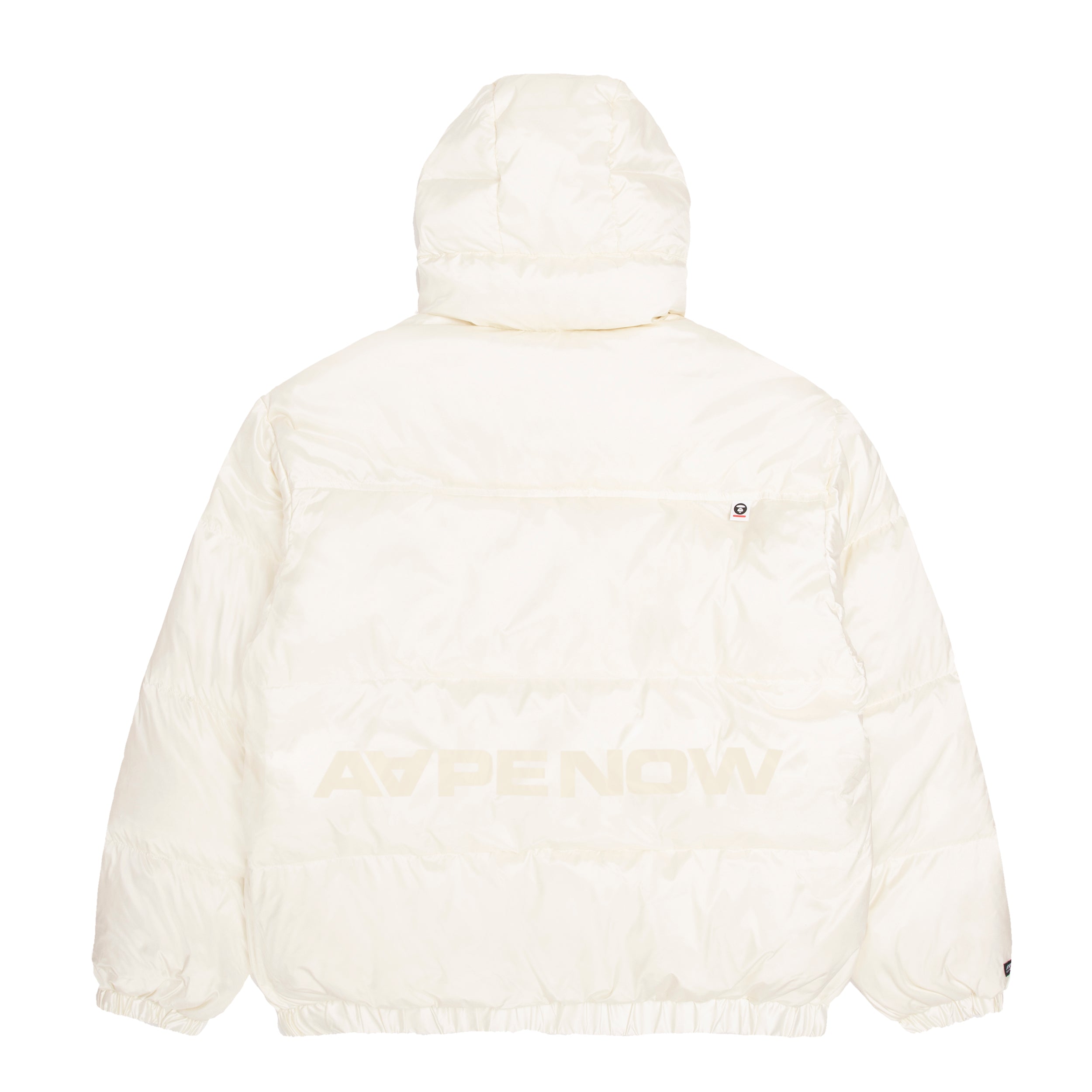 MOONFACE PATCH HOODED DOWN JACKET