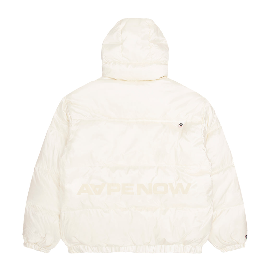 Shop Off-White Logo Patch Puffer Coat