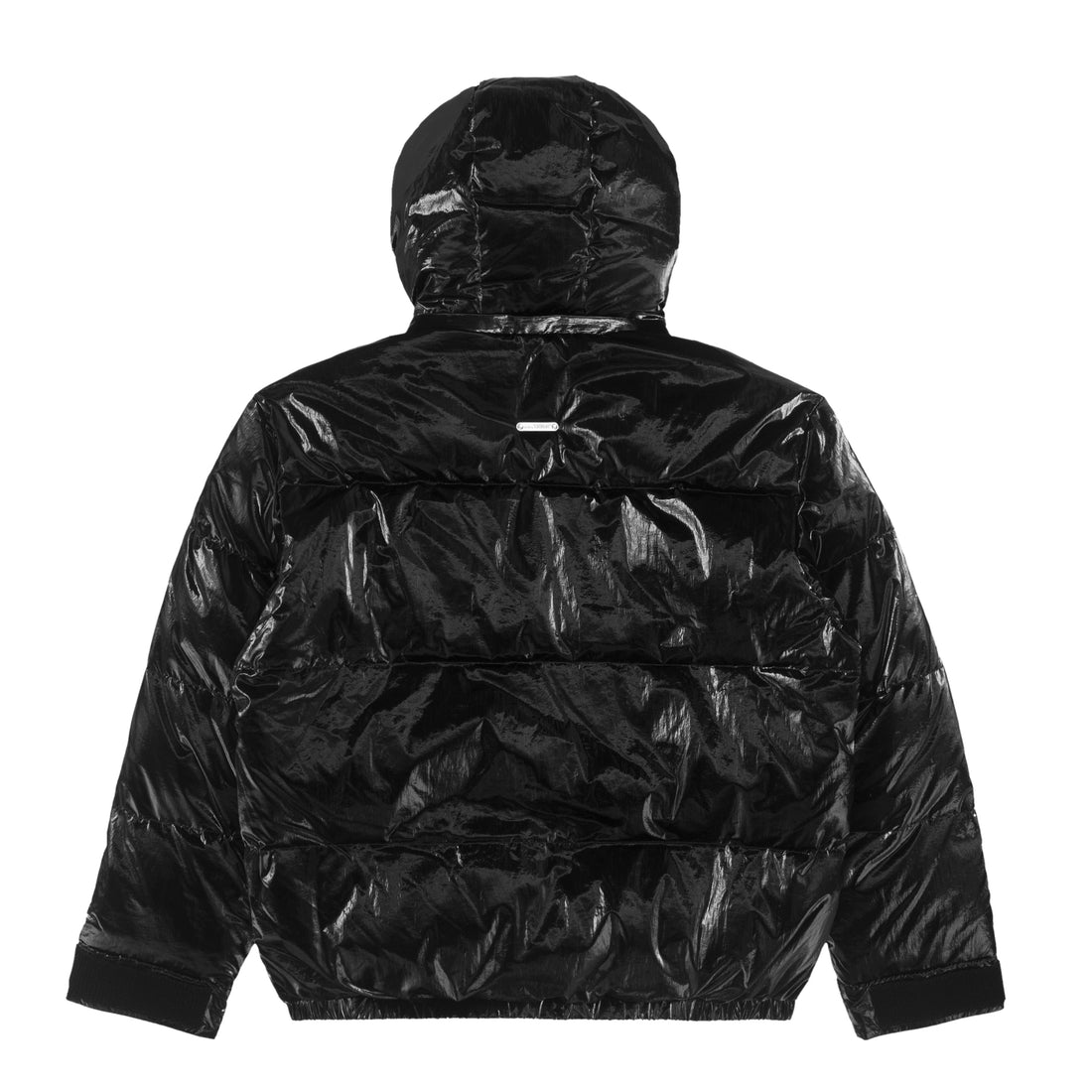 MOONFACE HOODED DOWN SHINY JACKET