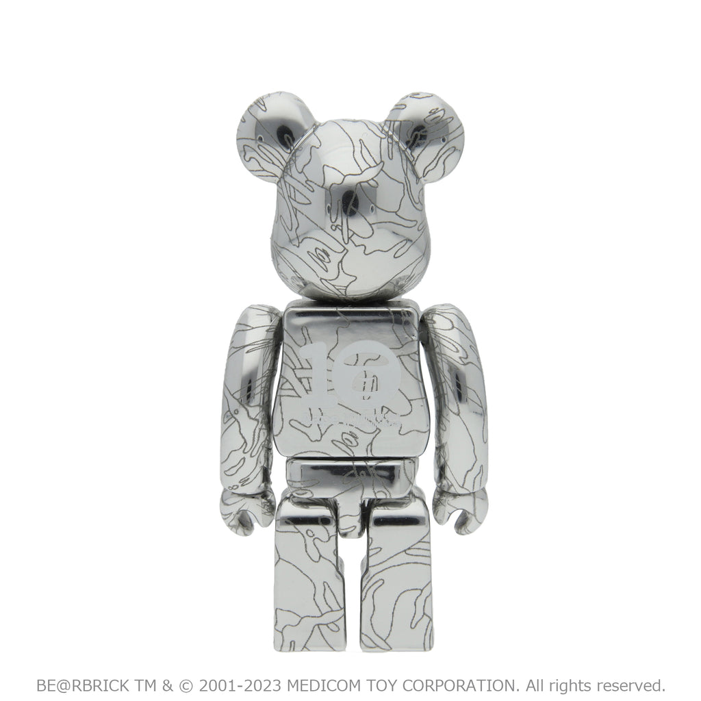 AAPE X BE@RBRICK 10TH ANNIVERSARY MOONFACE CAMO 100% & 400% SET