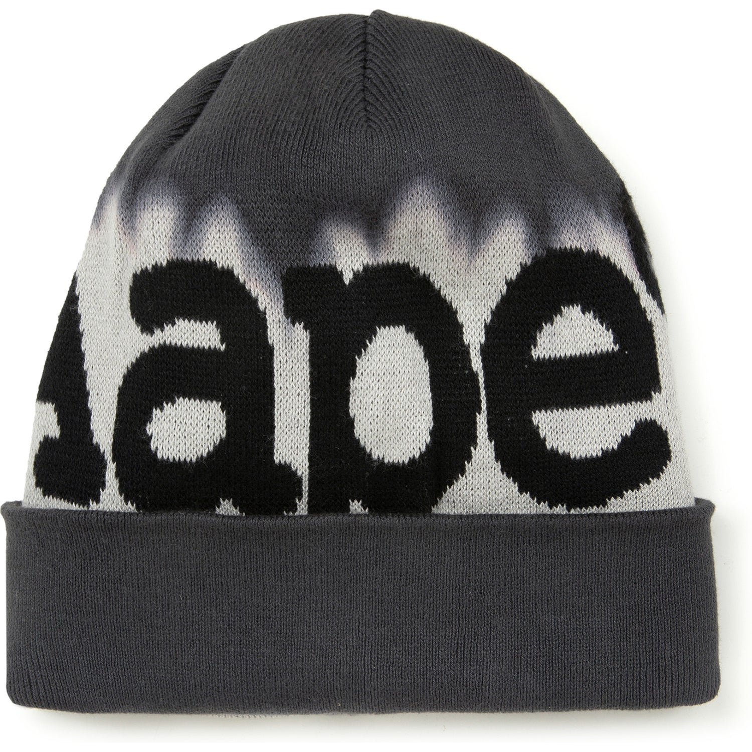 AAPE MOONFACE INTARSIA-KNIT GRADIENT BEANIE