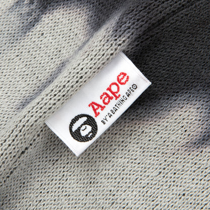 AAPE MOONFACE INTARSIA-KNIT GRADIENT BEANIE