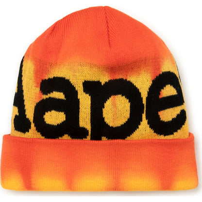 AAPE MOONFACE INTARSIA-KNIT GRADIENT BEANIE