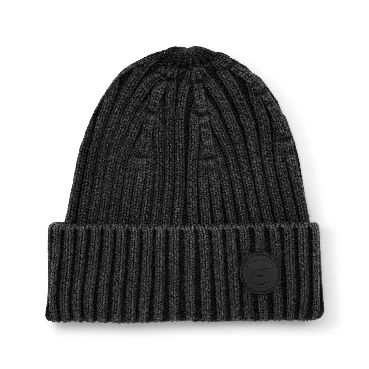 MOONFACE PATCH KNIT BEANIE