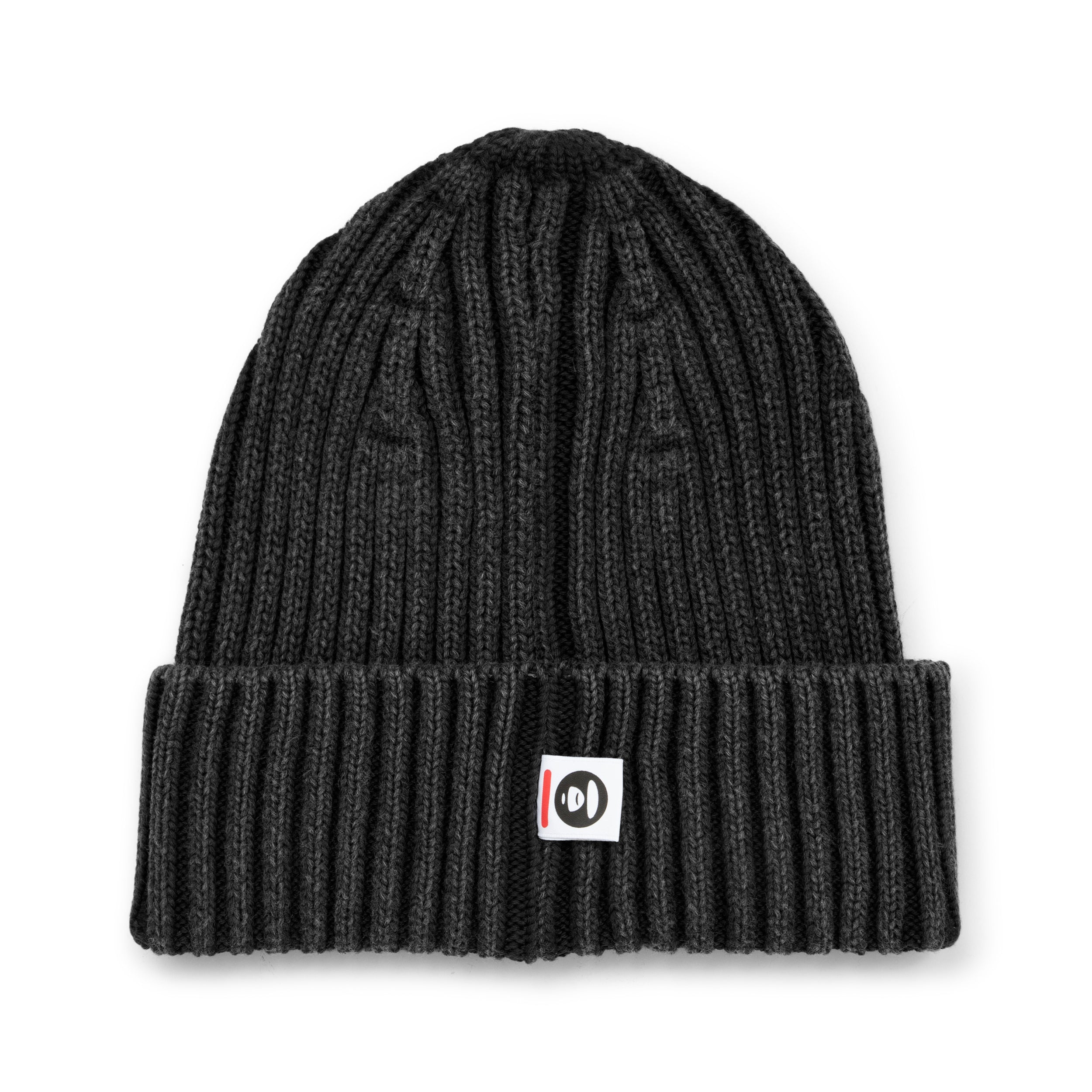 MOONFACE PATCH KNIT BEANIE