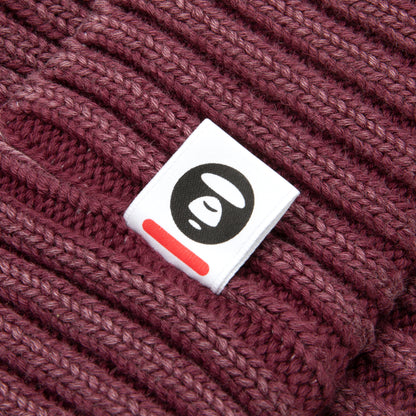 MOONFACE PATCH KNIT BEANIE