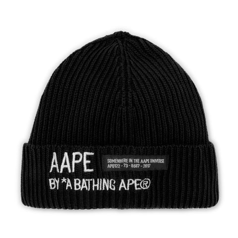 AAPE LOGO EMBROIDERED BEANIE