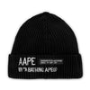 AAPE LOGO EMBROIDERED BEANIE