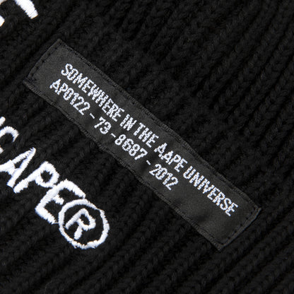 AAPE LOGO EMBROIDERED BEANIE