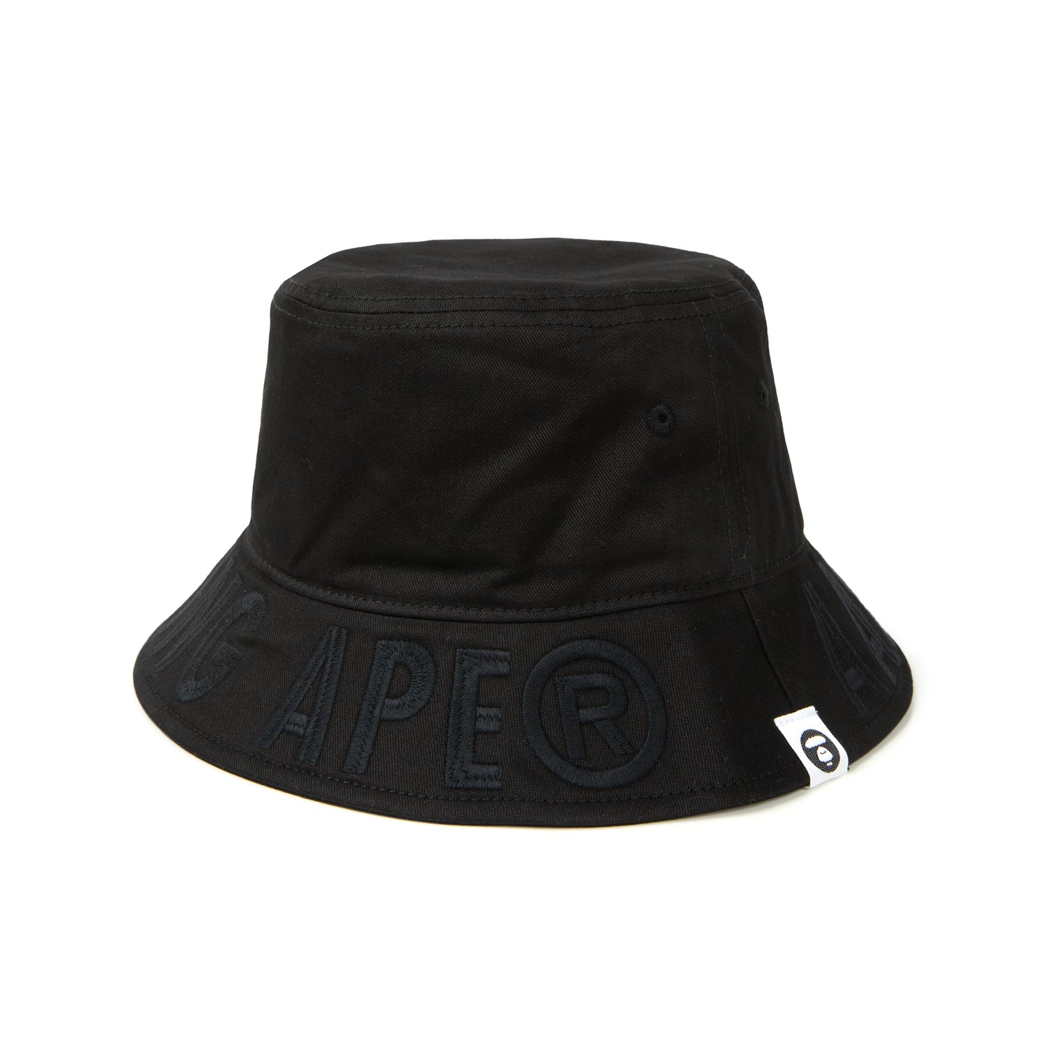 LOGO EMBROIDERED PLAID BUCKET HAT