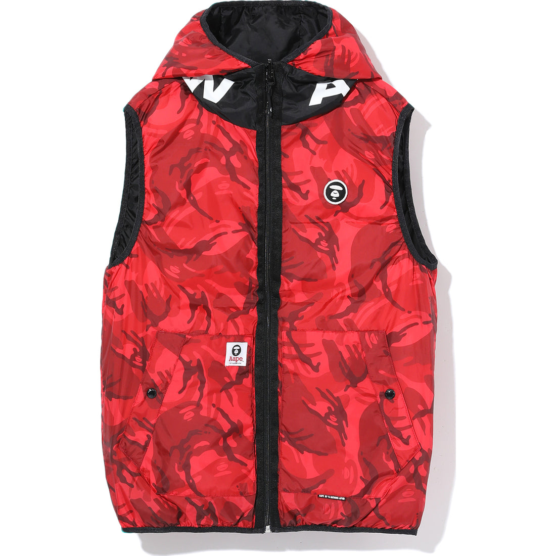 AAPE REVERSIBLE QUILTED PUFFER VEST