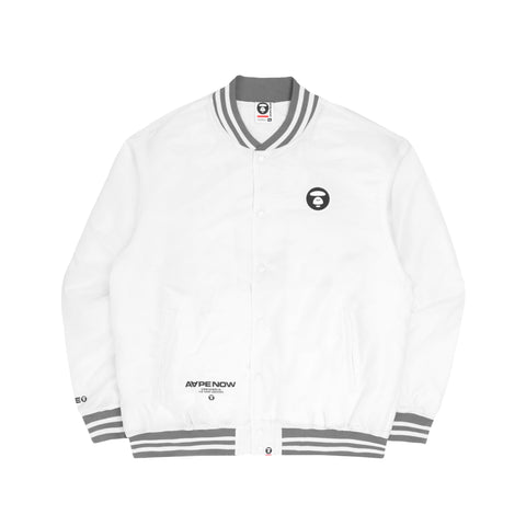 AAPE MOONFACE PRINTED BOMBER JACKET