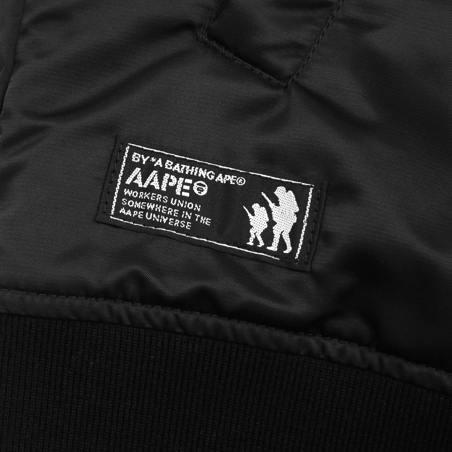 AAPE X ALPHA INDUSTRIES HOODED BOMBER JACKET