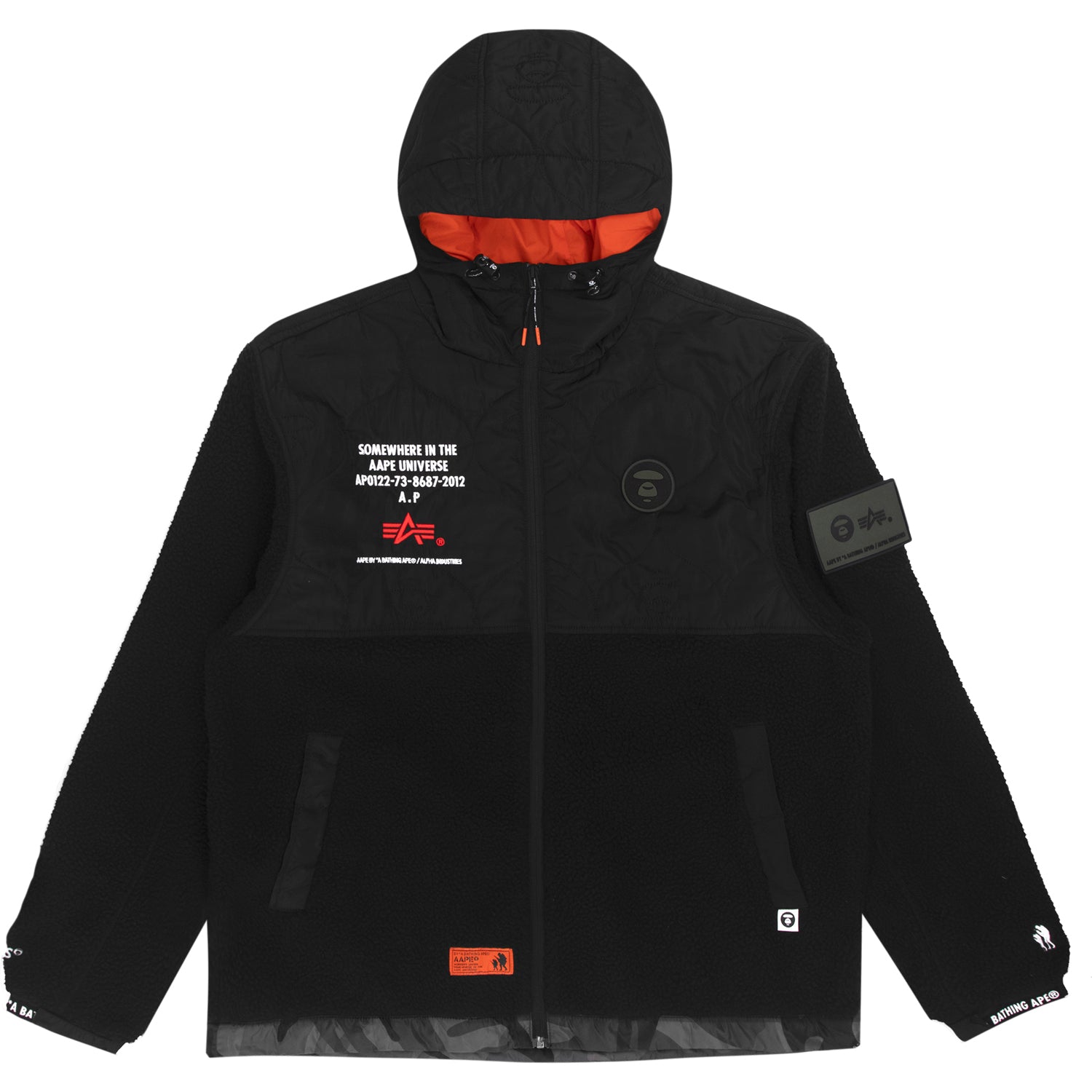 AAPE X ALPHA INDUSTRIES HOODED JACKET