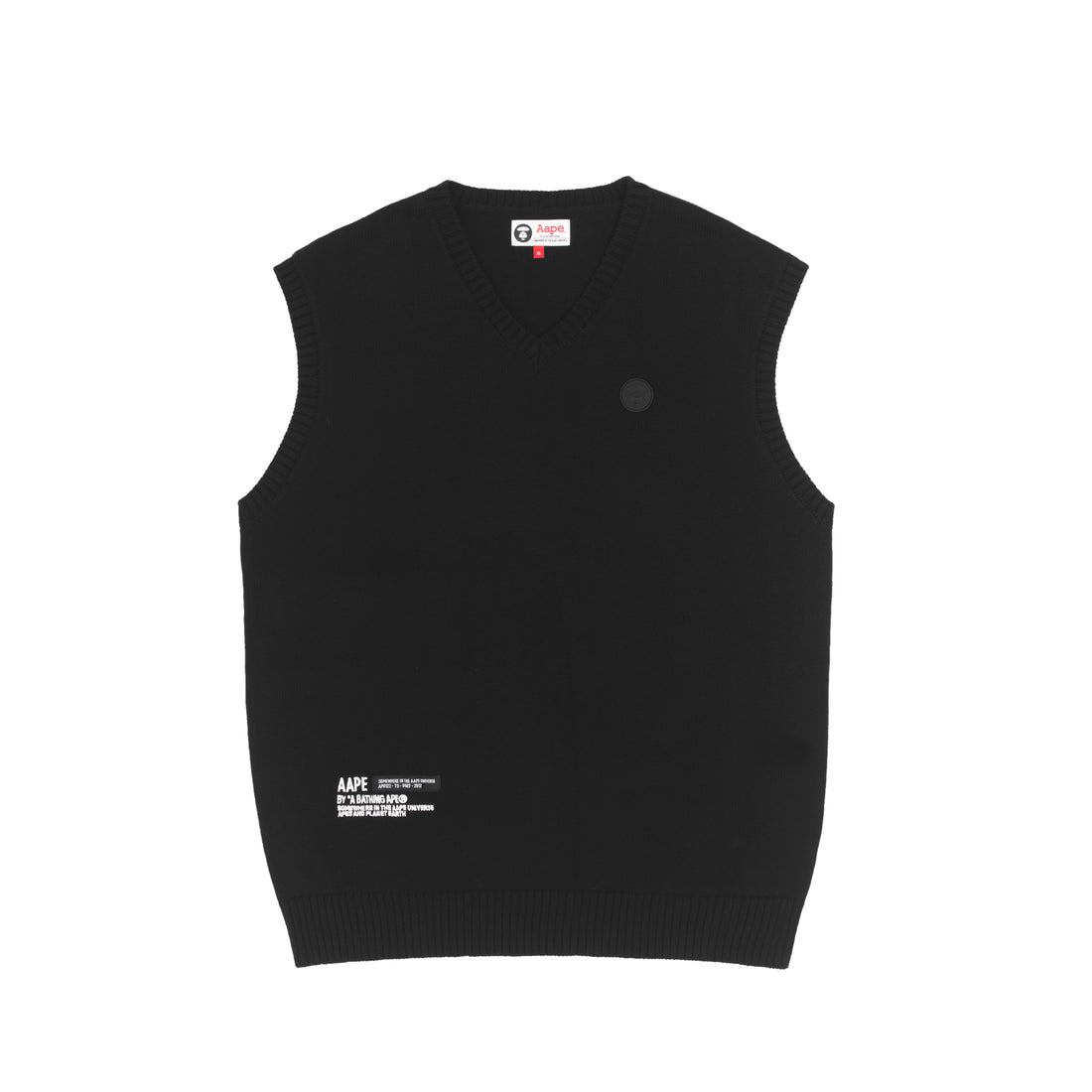 AAPE MOONFACE PATCH KNIT VEST