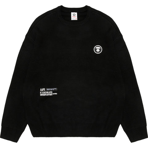 AAPE MOONFACE PATCH SWEATER