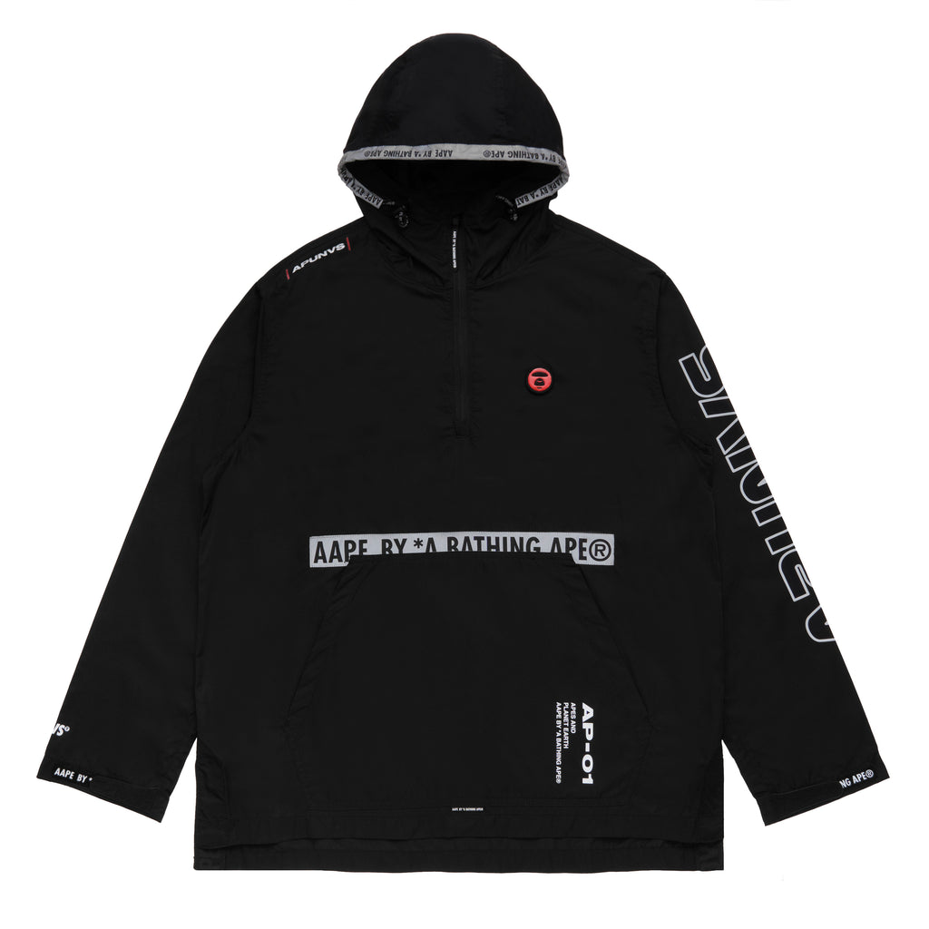 AAPE LOGO PATCH GRAPHIC PRINT ANORAK JACKET | AAPE US