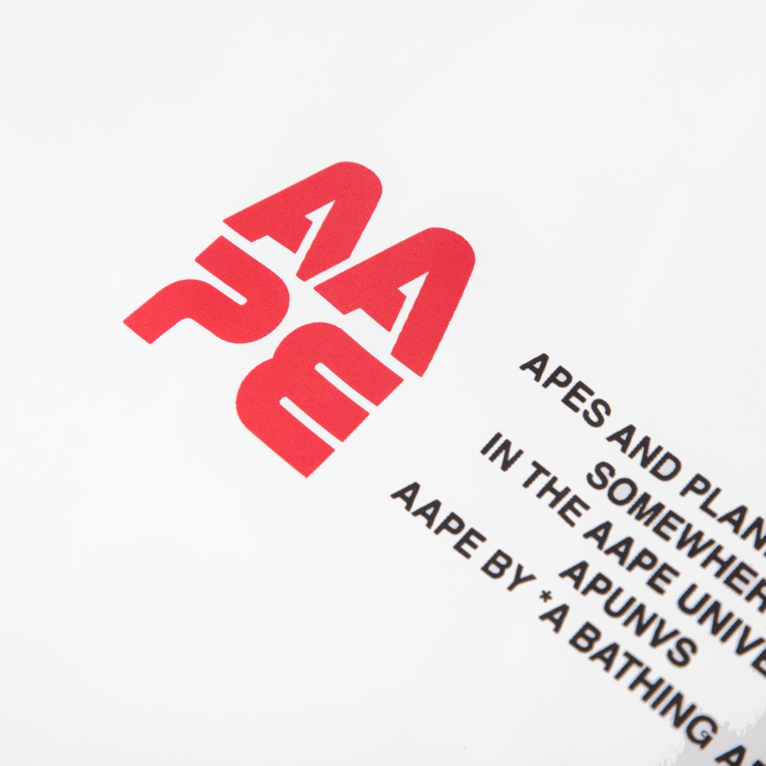 AAPE LOGO PATCH GRAPHIC PRINT ANORAK JACKET