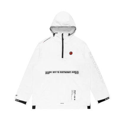 AAPE LOGO PATCH GRAPHIC PRINT ANORAK JACKET