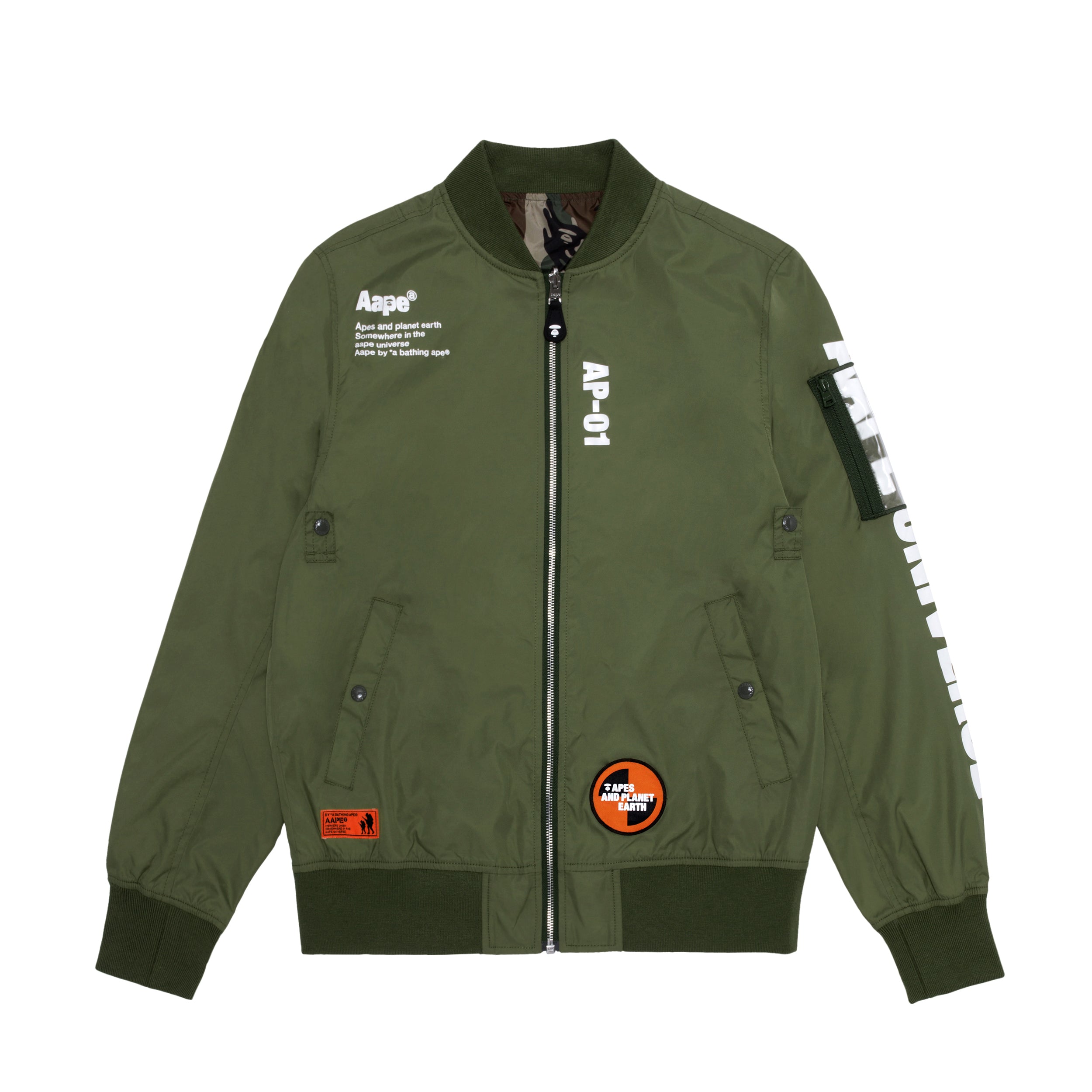 AAPE REVERSIBLE BOMBER JACKET