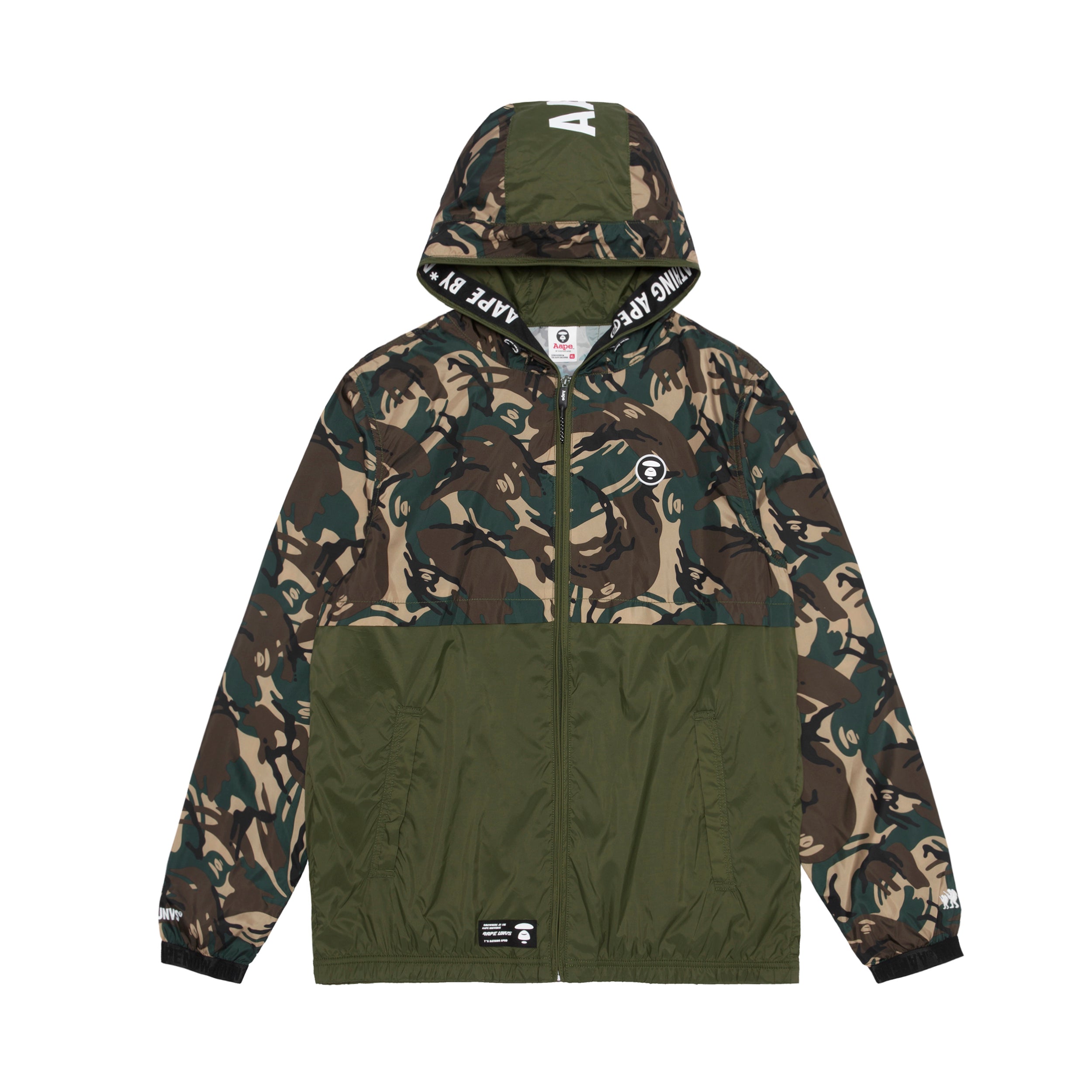 AAPE CAMO PANELLED LIGHTWEIGHT JACKET