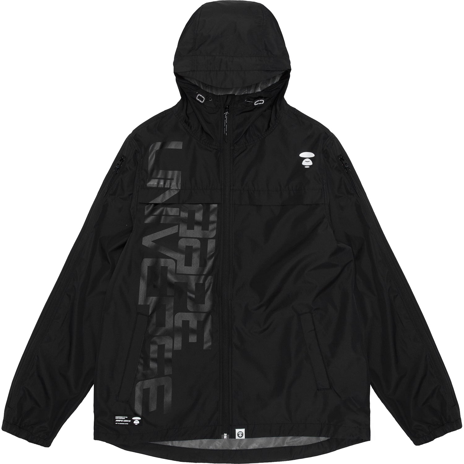 AAPE TONAL LOGO PRINT WINDBREAKER