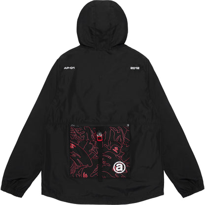 AAPE TONAL LOGO PRINT WINDBREAKER