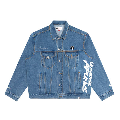 AAPE LOGO DENIM JACKET