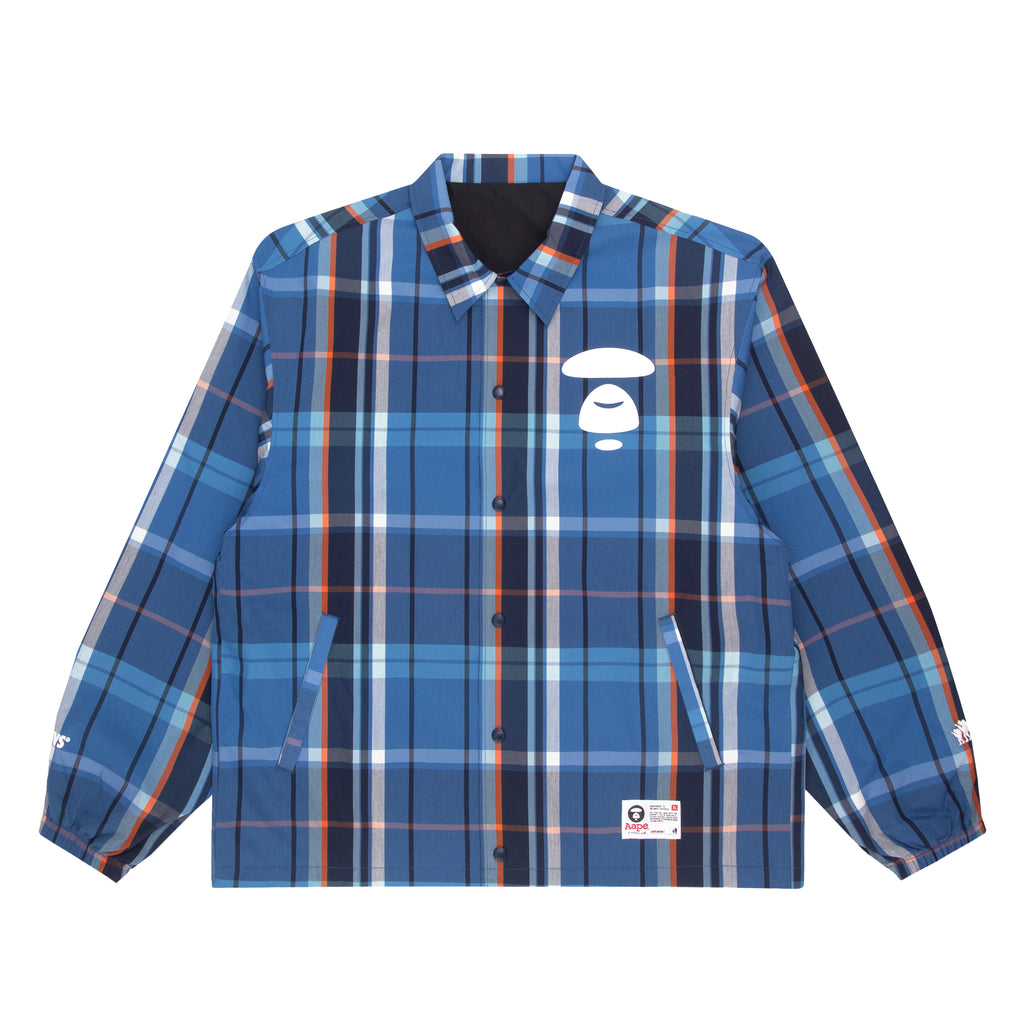 AAPE MOONFACE REVERSIBLE CHECK JACKET | AAPE US