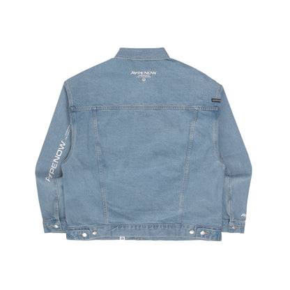 MOONFACE EMBROIDERED DENIM JACKET