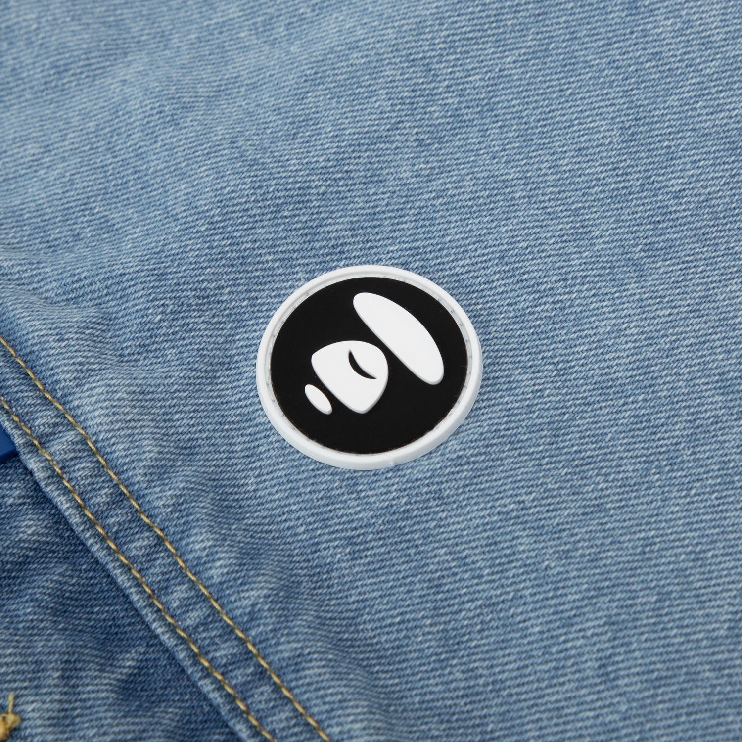 MOONFACE EMBROIDERED DENIM JACKET