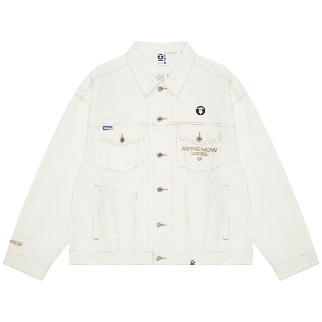 AAPE MOONFACE WORKWEAR DENIM JACKET