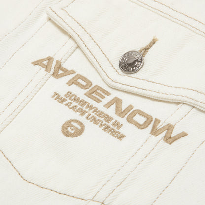 AAPE MOONFACE WORKWEAR DENIM JACKET